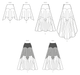 McCall's Sewing Pattern 8453 Skirt In Two Lengths from Jaycotts Sewing Supplies