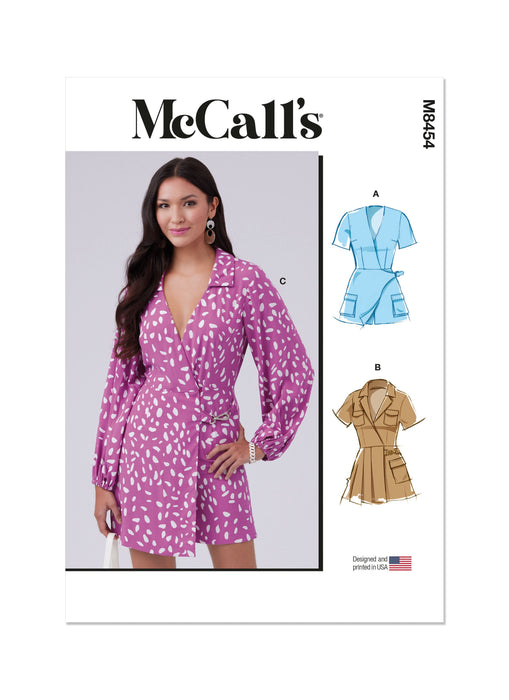 McCall's Sewing Pattern 8454 Romper from Jaycotts Sewing Supplies