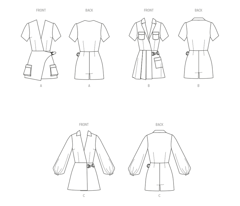 McCall's Sewing Pattern 8454 Romper from Jaycotts Sewing Supplies
