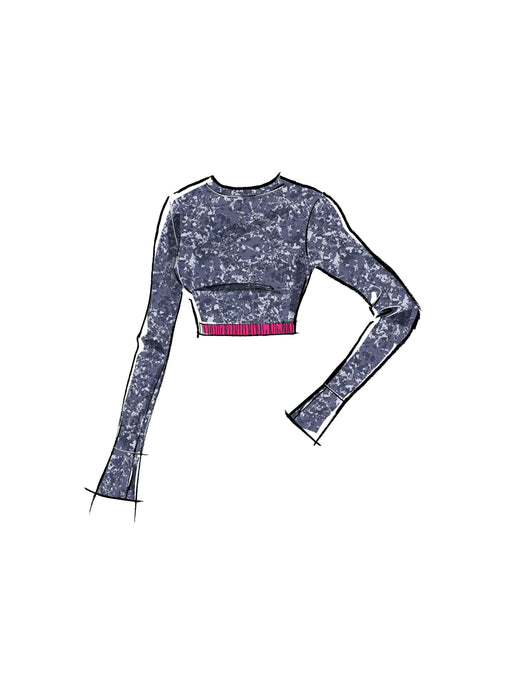 McCall's Sewing Pattern 8455 Crop Top and Leggings from Jaycotts Sewing Supplies