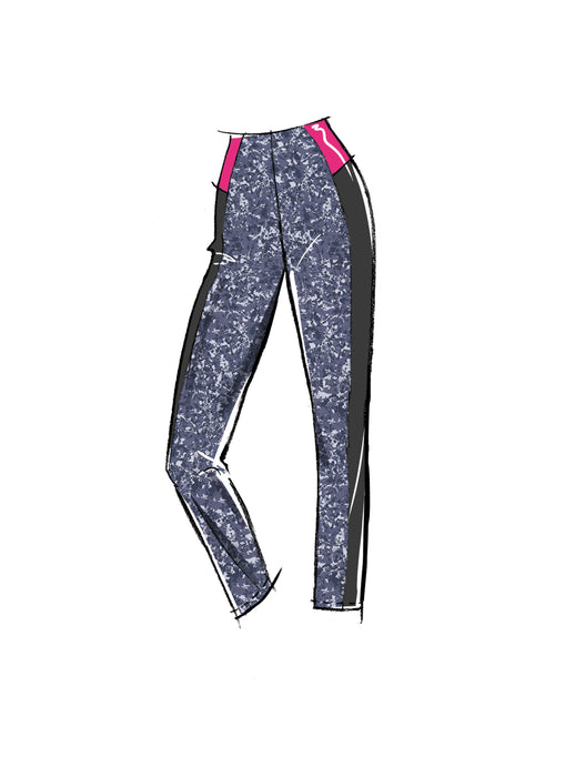 McCall's Sewing Pattern 8455 Crop Top and Leggings from Jaycotts Sewing Supplies