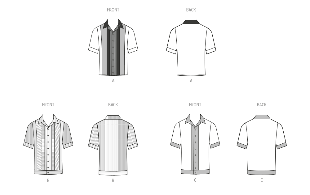 McCall's Sewing Pattern 8459 Men's Shirt from Jaycotts Sewing Supplies