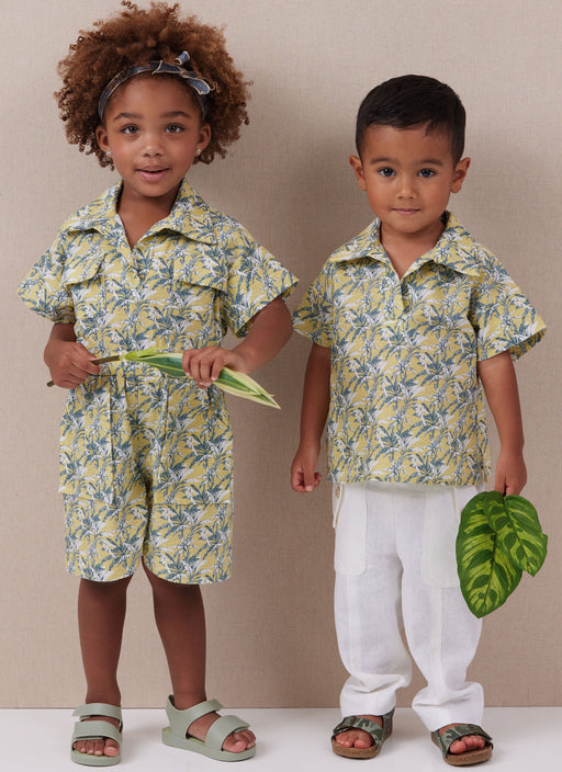 McCall's Sewing Pattern 8461 Toddlers' Top, Romper and Pants from Jaycotts Sewing Supplies