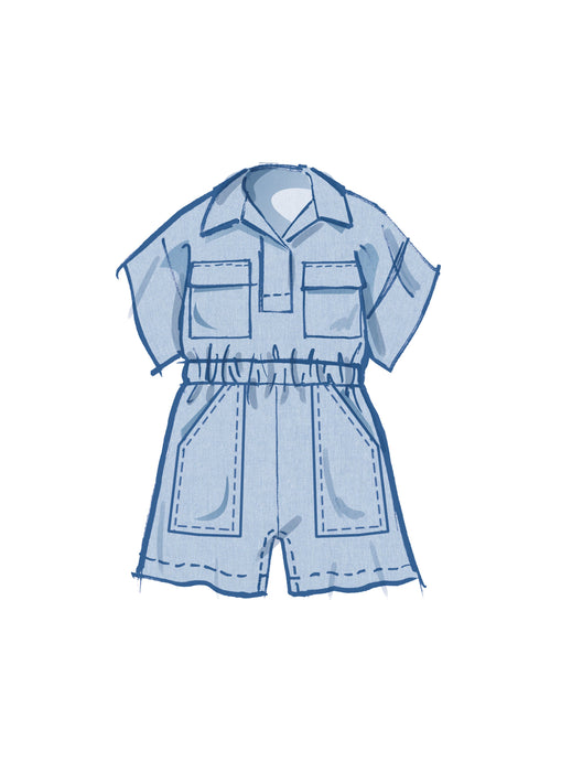 McCall's Sewing Pattern 8461 Toddlers' Top, Romper and Pants from Jaycotts Sewing Supplies