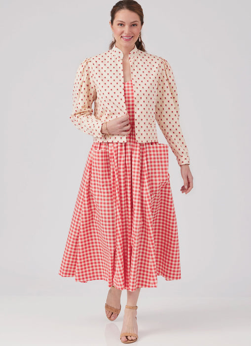 McCall's Sewing Pattern 8464 Lined Jacket and Dress by Laura Ashley from Jaycotts Sewing Supplies