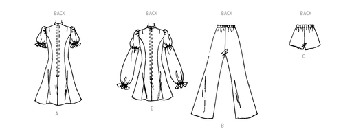 McCall's Sewing Pattern 8465 Dress, Tunic, Pants and Panties from Jaycotts Sewing Supplies