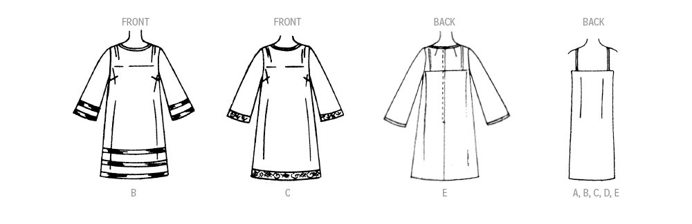 McCall's Sewing Pattern 8466 Slip Dress and Sheer Overdress from Jaycotts Sewing Supplies