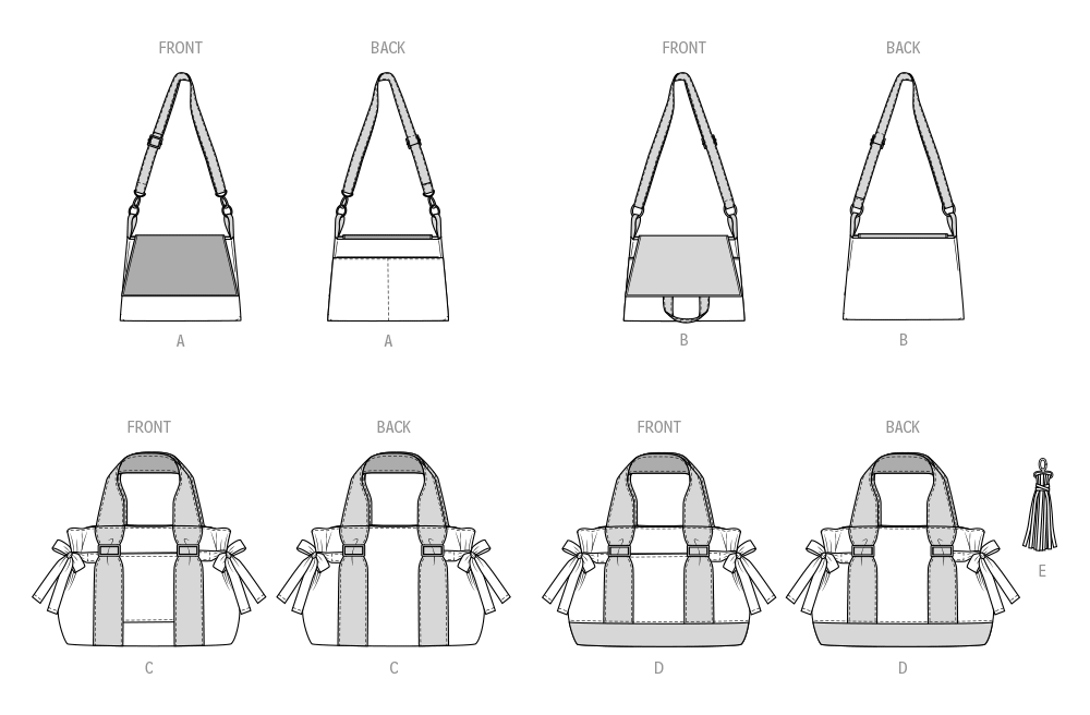 McCall's Sewing Pattern 8467 Bags by Tiny Seamstress Designs from Jaycotts Sewing Supplies