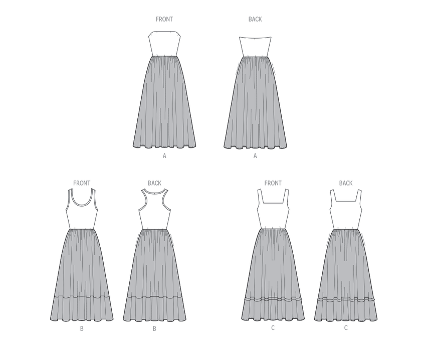 McCall's Sewing Pattern 8476 Misses' Dresses from Jaycotts Sewing Supplies