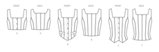 McCall's Sewing Pattern 8478 Misses' Corset Tops from Jaycotts Sewing Supplies