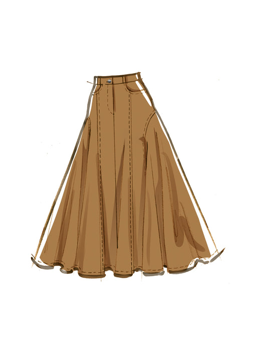 McCall's Sewing Pattern 8480 Misses' Skirt in Three Lengths from Jaycotts Sewing Supplies