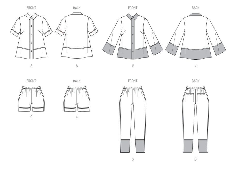 McCall's Sewing Pattern 8484 Misses' Pajamas from Jaycotts Sewing Supplies