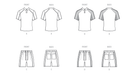 McCall's Sewing Pattern 8485 Men's Knit Tops and Shorts from Jaycotts Sewing Supplies