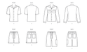 McCall's Sewing Pattern 8486 Men's Shirts and Shorts from Jaycotts Sewing Supplies