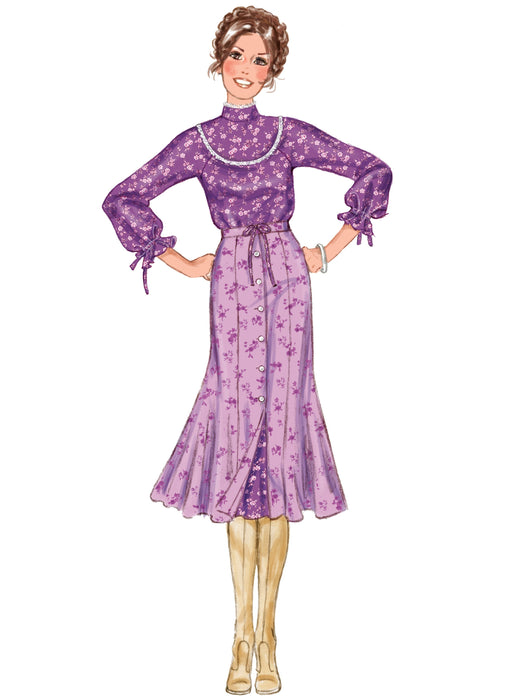 McCall's Sewing Pattern 8490 Tops, Skirt and Petticoat by Laura Ashley from Jaycotts Sewing Supplies