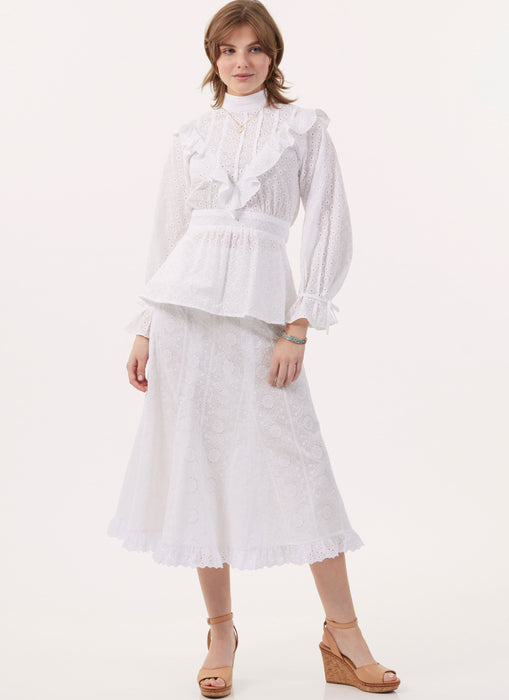 McCall's Sewing Pattern 8490 Tops, Skirt and Petticoat by Laura Ashley from Jaycotts Sewing Supplies