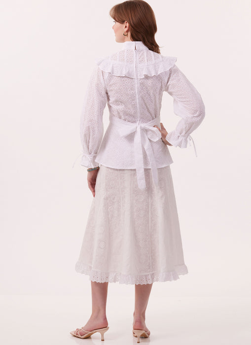 McCall's Sewing Pattern 8490 Tops, Skirt and Petticoat by Laura Ashley from Jaycotts Sewing Supplies