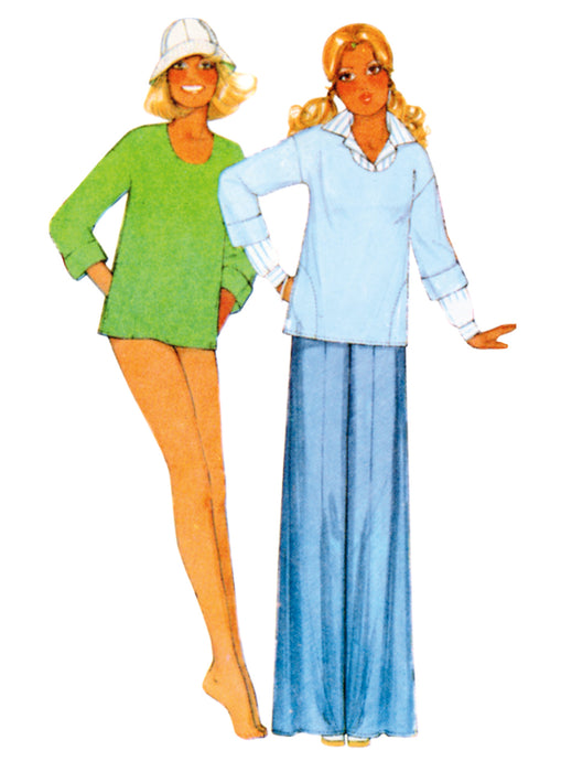 McCall's Sewing Pattern 8493 Misses' Knit Tops, Skirt, Pants and Shorts from Jaycotts Sewing Supplies