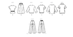McCall's Sewing Pattern 8493 Misses' Knit Tops, Skirt, Pants and Shorts from Jaycotts Sewing Supplies