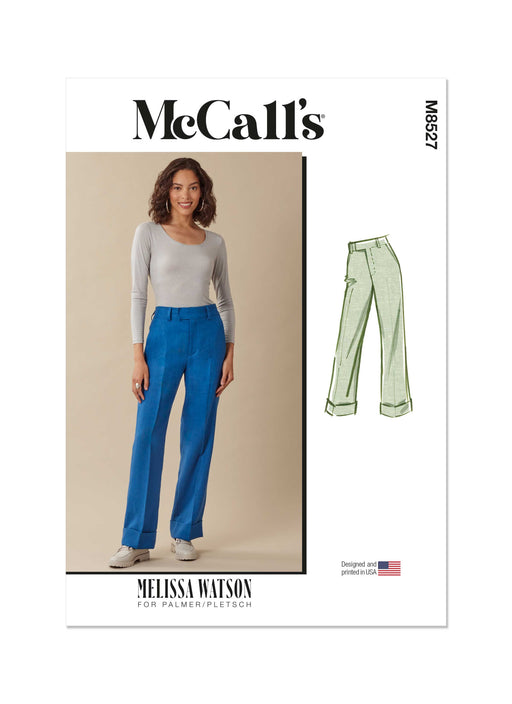 McCall's pattern 8527 Misses' Trousers by Melissa Watson for Palmer/Pletsch from Jaycotts Sewing Supplies