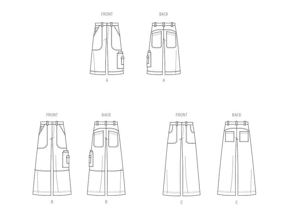 McCall's sewing pattern 8536 Men's Shorts and Trousers from Jaycotts Sewing Supplies
