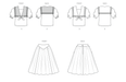 McCall's sewing pattern 8540 Eighties Top and Skirt by Laura Ashley from Jaycotts Sewing Supplies