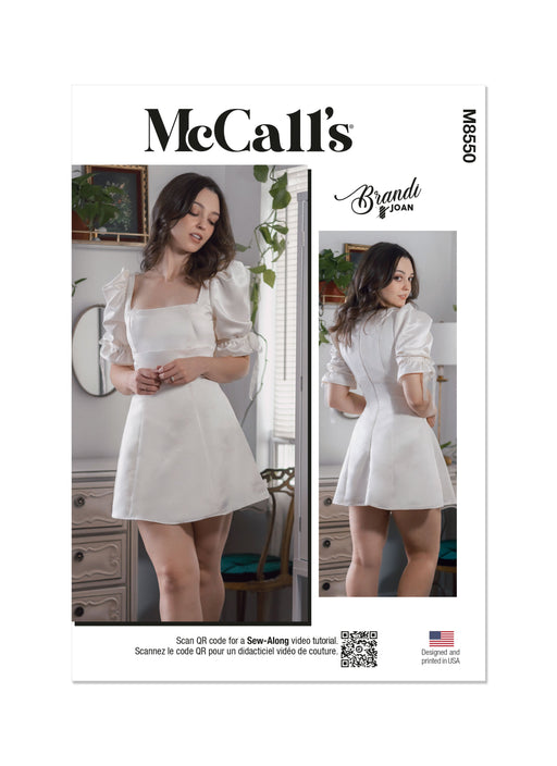 McCall's sewing pattern 8550 Fit and Flare Dress by Brandi Joan from Jaycotts Sewing Supplies