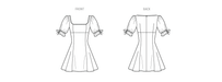 McCall's sewing pattern 8550 Fit and Flare Dress by Brandi Joan from Jaycotts Sewing Supplies