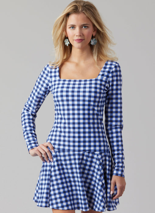 McCall's sewing pattern 8551 Misses' and Miss Petite Knit Dresses from Jaycotts Sewing Supplies