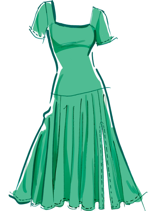 McCall's sewing pattern 8551 Misses' and Miss Petite Knit Dresses from Jaycotts Sewing Supplies