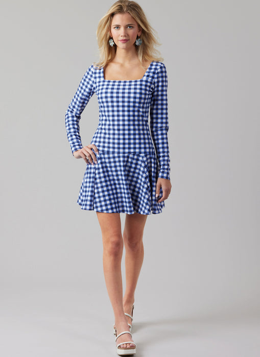 McCall's sewing pattern 8551 Misses' and Miss Petite Knit Dresses from Jaycotts Sewing Supplies