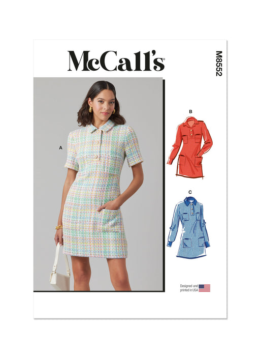 McCall's sewing pattern 8552 Shift Dress from Jaycotts Sewing Supplies