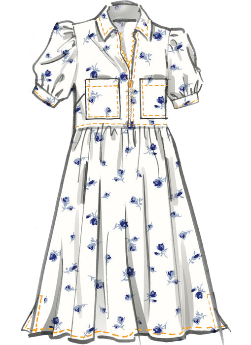 McCall's sewing pattern 8553 Zip front dress from Jaycotts Sewing Supplies