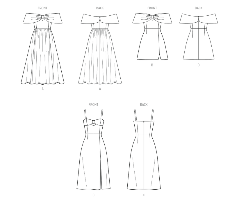McCall's sewing pattern 8554 Misses' Dresses from Jaycotts Sewing Supplies
