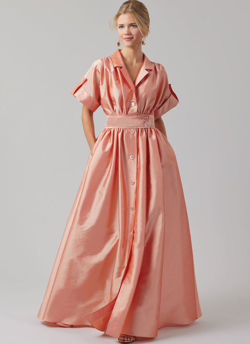 McCall's sewing pattern 8556 Misses' Shirtdress in Three Lengths from Jaycotts Sewing Supplies