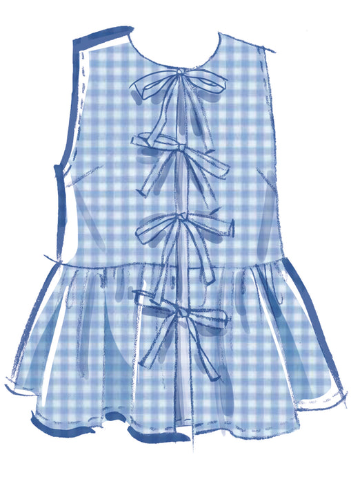 McCall's sewing pattern 8557 Misses' and Women's Tie Front Tops from Jaycotts Sewing Supplies