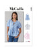 McCall's sewing pattern 8557 Misses' and Women's Tie Front Tops from Jaycotts Sewing Supplies