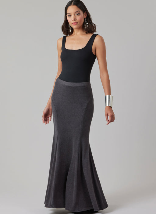 McCall's sewing pattern 8558 Misses' Knit Skirt in Three Lengths from Jaycotts Sewing Supplies