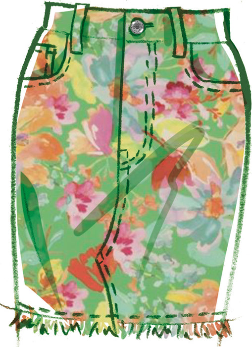 McCall's sewing pattern 8559 Misses' and Women's Jeans Skirt from Jaycotts Sewing Supplies