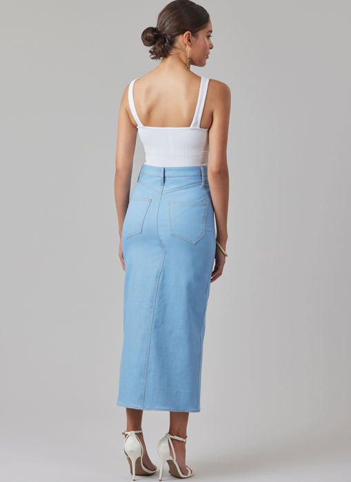 McCall's sewing pattern 8559 Misses' and Women's Jeans Skirt from Jaycotts Sewing Supplies