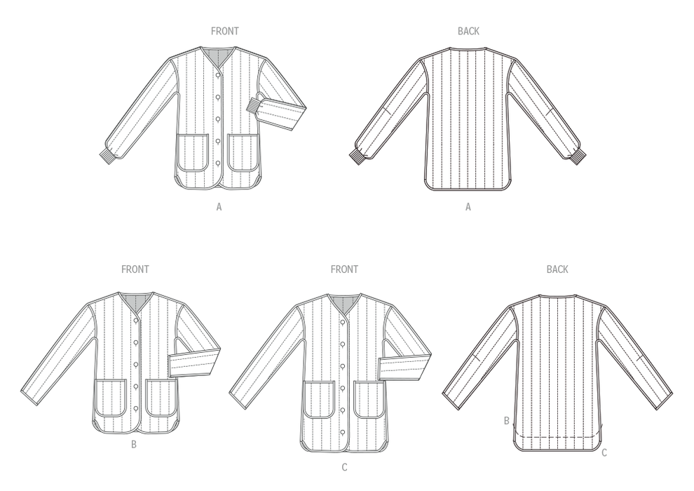 McCall's sewing pattern 8560 Misses' Jacket with Sleeve and Length Variations from Jaycotts Sewing Supplies