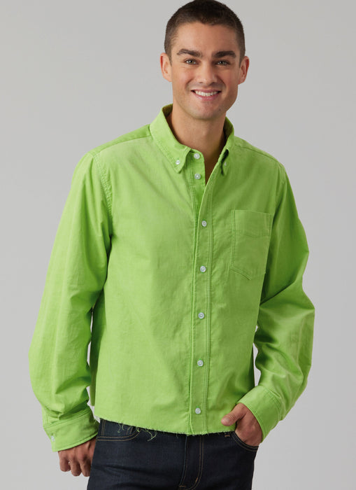 McCall's sewing pattern 8566 Unisex Shirt in Three Lengths from Jaycotts Sewing Supplies