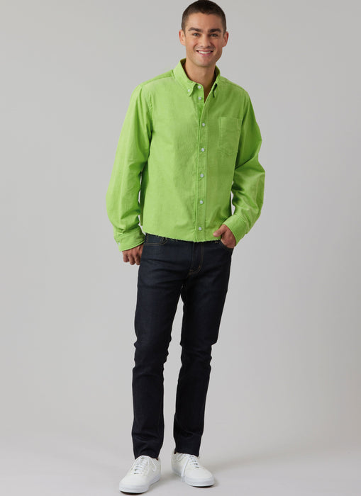 McCall's sewing pattern 8566 Unisex Shirt in Three Lengths from Jaycotts Sewing Supplies