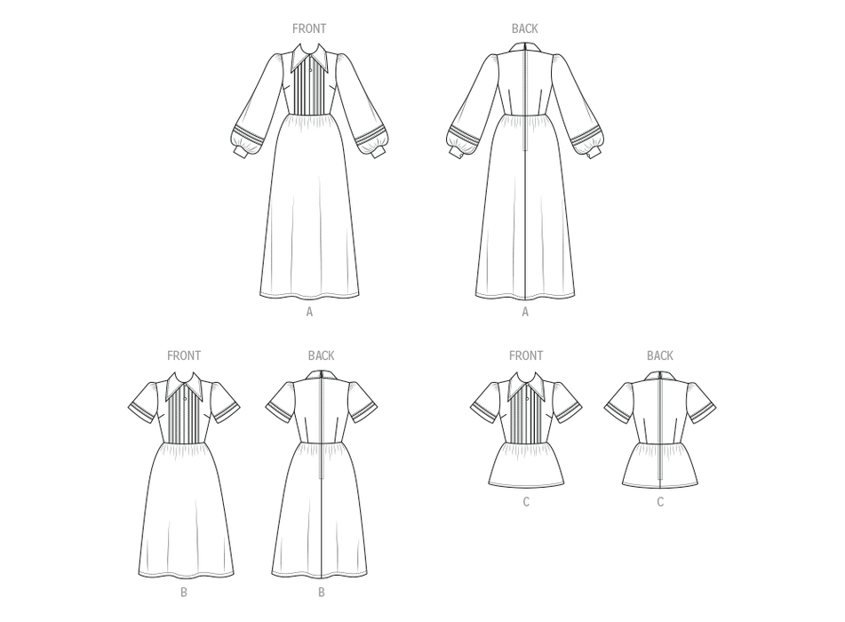 McCall's sewing pattern 8569 Vintage McCall's 1970's Laura Ashley dresses and top sewing pattern from Jaycotts Sewing Supplies