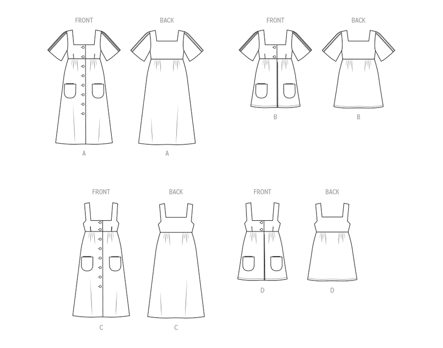 McCall's sewing pattern 8570 Vintage McCall's 1970's Laura Ashley dress, jumper and top from Jaycotts Sewing Supplies