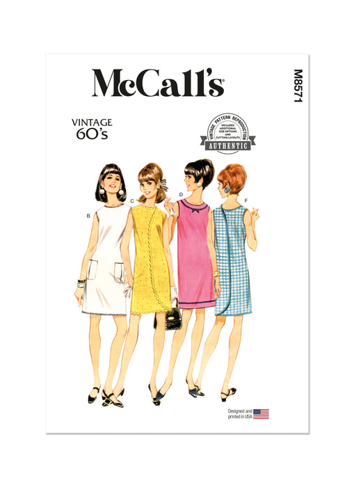 McCall's sewing pattern 8571 Vintage McCall's 1960's Wrap-A-Rounder dress from Jaycotts Sewing Supplies