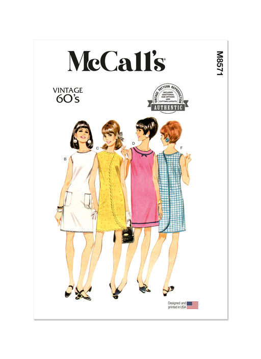 McCall's sewing pattern 8571 Vintage McCall's 1960's Wrap-A-Rounder dress from Jaycotts Sewing Supplies