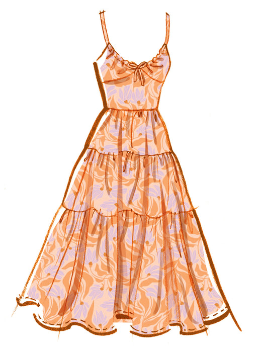 McCall's Sewing Pattern 8575 Dress with Sleeve and Length Variations from Jaycotts Sewing Supplies