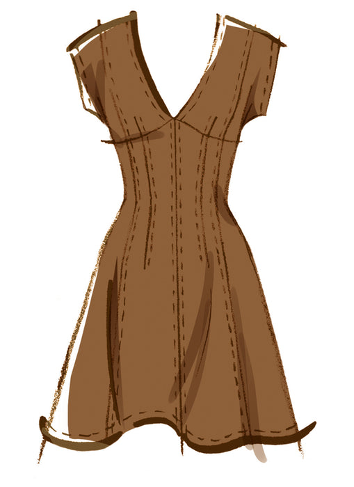 McCall's Sewing Pattern 8577 Dress with Sleeve and Length Variations from Jaycotts Sewing Supplies