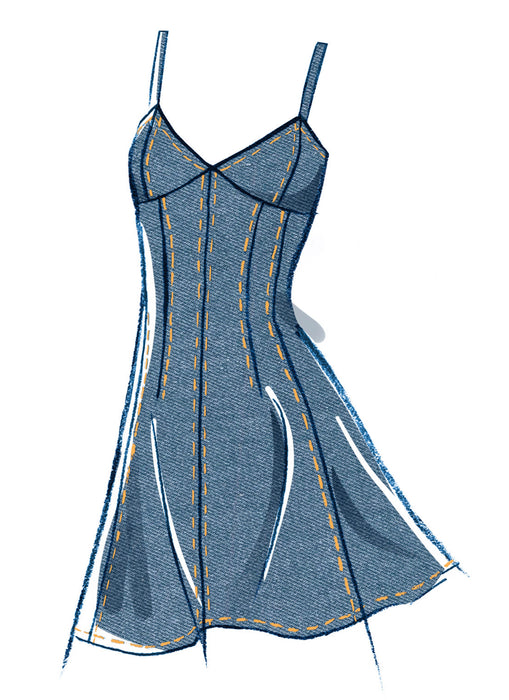 McCall's Sewing Pattern 8577 Dress with Sleeve and Length Variations from Jaycotts Sewing Supplies